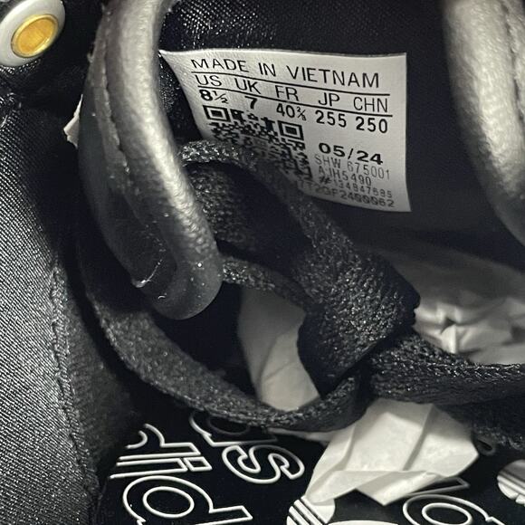 Adidas Japan Black White IH5490 Size 8.5 Low Profile Sneaker Y2K Trendy Shoe - Picture 8 of 9